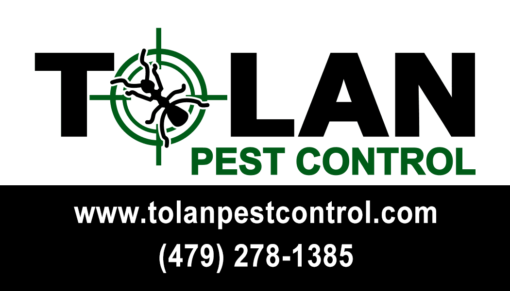 Total Pest Control ad - available on web at www.tolanpestcontrol.com and by phone at 479-278-1385